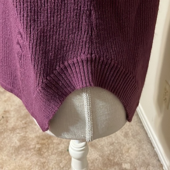 Sabie pullover cable knit sweater. Pale burgundy, large - Picture 3 of 9